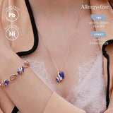 Wish Stone Pendant Necklace, Necklaces for with Birthstone Crystals, Allergy-Free Jewelry for V1164-325802