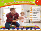 Musical Piano Mat for Toddlers - 28 Music Sounds Floor Piano Keyboard Dance Playmat - Toy & Gift for V1366-AZ2-W-24326