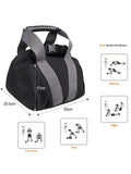 2 Pcs Adjustable Heavy Fitness Power Sandbag, Portable Adjustable Canvas Sand Kettlebell Soft Sand V1192-AZ-W-3018
