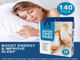 140 Pcs Cleansing Detox Foot Pads 100% Natural Herbal Detox Patches V915-PE0108X10