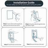 10-Pack Single Gang Electrical Outlet Box, Old Work Box,14 Cubic Inch, Ideal for Residential and V1192-AZ-W-20869