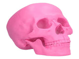 Resin Halloween Skull Decor Festival Home Props Fake Whole Person Skull Ornaments Pink V1294-YM0523-3115210185511