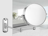 Bath Mirror 5X Magnification Wall Mounted Adjustable Makeup Mirror Arm Extend V767-8LJJ03-NLG