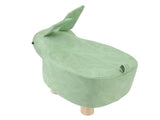 Cartoon Animal Shaped Stool Kid Home Living Room Cute Wooden Footstool for Playroom Courtyard Green V1294-YM0703-3116230000411