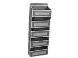 5 Shelf Hanging Closet Organizer Non Woven Fabric Over The Door Storage Bags with 5 5 Mesh V1294-YM0901-3117240298511