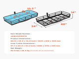 60" x 24" x 14", Hitch Cargo Carrier, 500 lbs Capacity Hitch Cargo Carrier with Anti-Rattle Hitch V952-GZBDPDECKFGZO1MA7V0