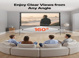 Projector Screen with Stand, 100 Inch 160&deg Wide Angle Indoor Outdoor Projection Screen, 169 4K HD V952-ZJSTYPMEKLJZTWA9Y001V0