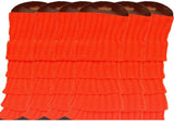 6x Womens Leg Warmers Disco Winter Knit Dance Party Crochet Legging Socks Costume - Orange V563-BR-6LEGWARMRS-ORNG