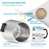 4L Water Distiller 1.5L/H Distilled Water Maker Timing Dual-Temp Silver V952-DSD15LH4L220VJCC4V3