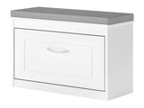 Levede 60cm Shoe Rack Storage Cabinet Bench Cosy Padded Seat Organiser Cupboard EA0290-WH-AU