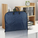 Blue Men Suit Garment Bag Zippered Dustproof Travel Organizer V178-67035