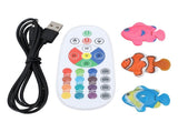 Bubble Fish Lamp Multifunction Simulation Color Change Large USB Plug in LED Bubble Fish Night Light V1294-YM0901-3115240002911