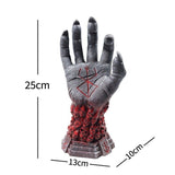 Right Hand Skeleton Rune Sculpture Halloween Skeleton Role Playing Hand Storage Stand Craft Ornament V1192-AZ-W-13868