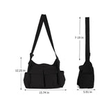 Black Single Shoulder Bag - Stylish Crossbody Bag for Daily Use V1192-GMCS-0820-002