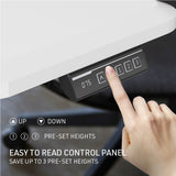 FORTIA Sit To Stand Up Standing Desk, 160x75cm, 72-118cm Electric Height Adjustable, Ergonomically V219-ADKASTFO6WTSA