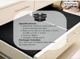 10x Kitchee Foldable Bed Sheet Storage Box Linen & Closet Organiser Black V238-SUPDZ-41188868915280