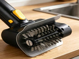 Rechargeable Electric Grill Brush, Stainless Steel Wire Roller BBQ Cleaner Tool Kit for Outdoor V1265-AU-257-DAN
