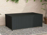 Outdoor PE Wicker Storage Box Garden 320L-Black V264-OTF-506S-BLK