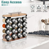 CARLA HOME 20-Jar Spice Rack Organizer Storage for Kitchen Countertop or Cabinet LSB-36187