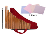 Handmade 15-Pipe Bamboo Pan Flute Natural Woodwind Instrument G-Tone V1188-RD-102588