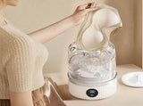 Mini Portable Washing Machine Rechargeable Small Clothes Washer for Travel Use White V1263-JX-7248-2