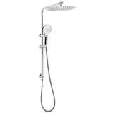 WELS Twin Shower Set Large Round 12" Rainfall Head 3 Modes Handheld Silde Rail V1233-C4902B22HR002M4CKSR112