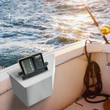 Side Console Boat Switch Panel Sounder Mount Alloy Bracket Fish Finder Mount Oxidation Aluminium V985-OXIDATIONSIDECONSOLE