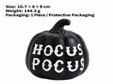Halloween Resin Pumpkin Decoration Set with Spider Web Bat and Lettering Designs, Ins Style European V1341-ZY-RLSQAAM3-4-PIECECOMPLETESET