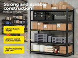 Giantz Garage Shelving 1.8X1.2m Warehouse Rack Storage Shelves Workshop Racks Steel WR-F-12050-180BK