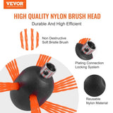 7 m Chimney Sweep Kit, w/ 7 Reinforced Nylon Flexible Rods, Ergonomic Chimney Cleaning Brush, V952-YCS23YC1PCS7325NNV0