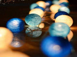20 Cotton Ball String Fairy Lights Kids Bedroom,Home,Decor,Boys Girls Plug in Light Cotton Ball V1192-AZ-W-14522