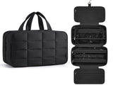 Large Capacity Hanging Travel Toiletry Bag with Jewelry Organizer, Multi-Layer Cosmetic Makeup V1341-ZY-GB47TP28-L-BEIGE