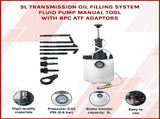 3L Transmission Oil Filling System Fluid Pump Manual Tool With 8pc ATF Adaptors V63-844271