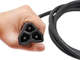 48V Golf Cart Charger Plug 3-Pin Triangle Handle Connector with Wire Fits EZGO RXV 604321, 611219 V1259-DP01-A-5450