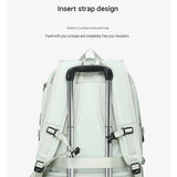 Black Large Capacity Travel Backpack - Waterproof Polyester Hiking Rucksack with Shoe Compartment V888-ELOSUNG56189-1