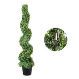 Artificial Topiaries Boxwood Trees, 10cm Tall Faux Topiary Plant Outdoor, All-year Green V952-HYMRGXJS48YCSVDL7V0