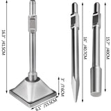 Jack Hammer 1-1/8 Tamper Shank, Dirt Tamper 6x6 Compactor Plate with Electric Chisel Dirt Compactor, V952-QJDCYSJHB150X1501V0