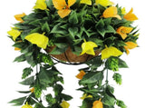 Artificial Hanging Basket Orange and Yellow Bouganvillea 30cm x 80cm Long UV Resistant V637-DP3125