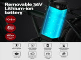 Everfit 20 Inch Folding Electric Bike Urban City Bicycle eBike Rechargeable EBIKE-C-20FD-HCS-GN