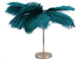 G4 Ostrich Feather Table Lamp Night Light Bedside Light Decoration Lamp for Bedroom Wedding RoomDark V1294-YM0901-3119210093319