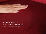 4X French Provincial Dining Chair Ring Studded Velvet Rubberwood Leg LISSE BORDEAUX RED V274-FT-VFC-1141-RD4
