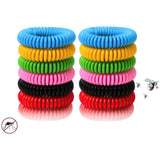24 Packs Colorful Bracelets, Waterproof and Reusable with Nature Citronella, Lemongrass and V1192-AZ-W-17606