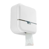 Wall Mount Tissue Holder with Lock Key Toilet Dispenser Clear View Window for 9.8in Diameter V1294-YM0901-3112250035211