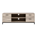 Artiss TV Cabinet Entertainment Unit 132cm Pine Tania LC-FURNI-TV01-OAK-AB