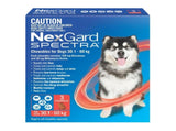 NexGard Spectra Dogs 30.1-60kg 3pk NEXGARD-WNGSXL3