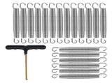 Galvanized Steel Trampoline Springs Replacement Set for Outdoor Trampoline Accessories and V1370-AZ4-08588
