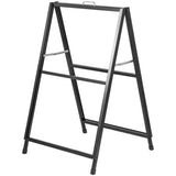 A-Frame Sidewalk Sign 24"x36" Sidewalk Signs for Businesses Black Coated Steel Metal A-Frame Sign V952-ZSJCRSTHBJ2436YC1V0