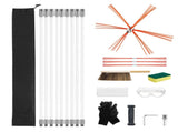 Chimney Sweep Kit, 9m Maximum Extendable Length Chimney Sweep, Chimneys Cleaning Kit with Bristle V952-YCSQSTJ30YC16NGOV001V0