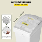 VEVOR Ingredient Bin, 5.2 Gallon / 20 L Capacity Ingredient Storage Bin, 3 Pcs/Set, PP Material V952-MX20QKSGM00000001V0