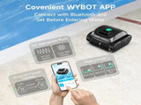 WYBOT C1 Cordless Robotic Pool Cleaner, with APP Control, Auto Vacuum Robot, Wall & Waterline V219-POLCLNWY1CLB